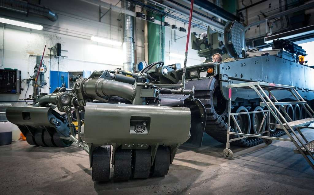 CV90 STING på fabrikken ved BAE Systems Hägglunds på den svenske østkyst. Foto: Ole Sverre Haugli / Hæren, Norge