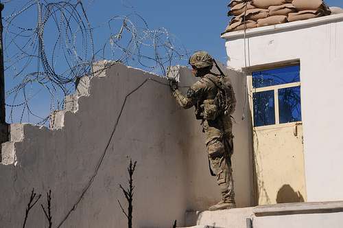 Amerikansk soldat i Farah provinsen - feb 2013. Foto: United States Army