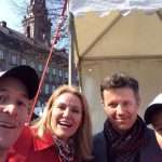 For de to veteraner, Yakov Munkebo og Lars Hein Wolff kom der et ekstra krydderi på dagen. De fik lov til at posere på en selfie sammen med kronprins Frederik og statsministeren. Det er Yakov Munkebo, der holder kameraet.