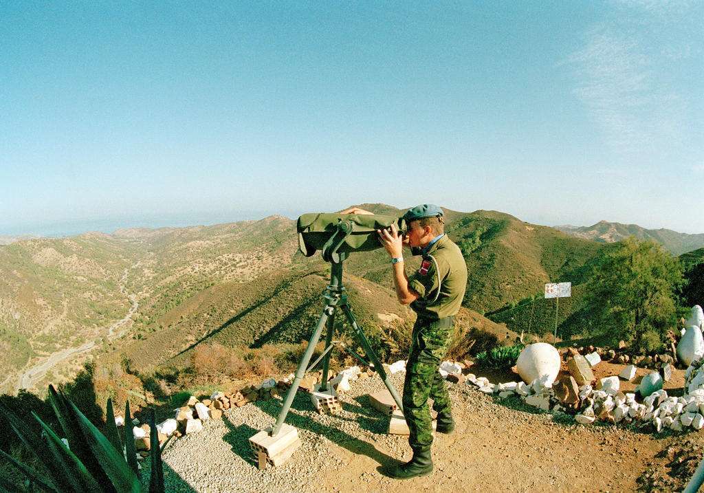 Dansk FN soldat 1973 Cypern. Den blodigste mission for danske FN soldater. 24 danskere mistede livet på Cypern.