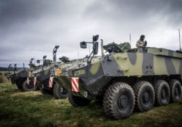Hæren har i dag fået overdraget Piranha 5 og Eagle 5 4 FOTO Chr Sundsdal 03606